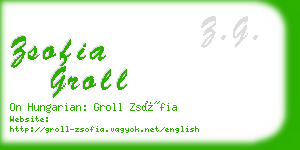 zsofia groll business card